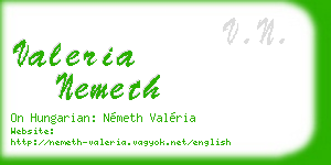 valeria nemeth business card